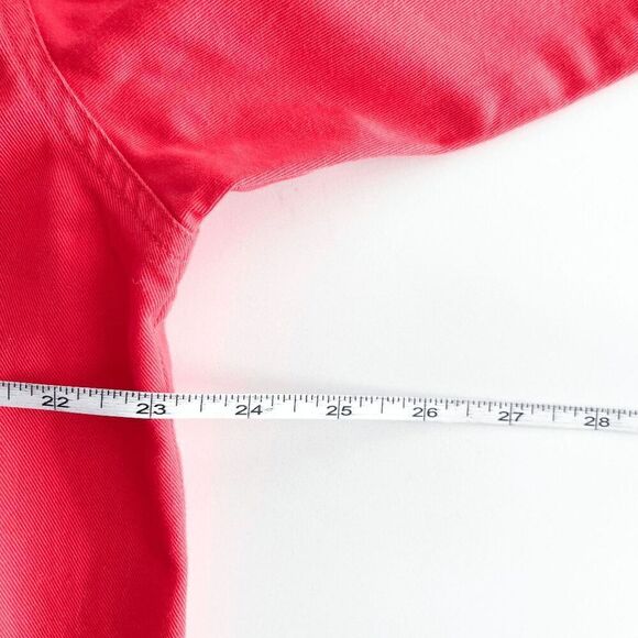 Roper Mens Long-Sleeve Denim Collar Heavyweight Western Shirt Red Size Large - Picture 6 of 9